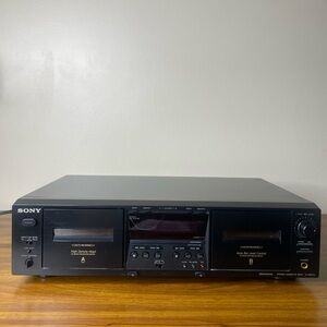 Sony TC-WE475 Dual Cassette Deck Tape Recorder w/ Pitch Control - Tested Works